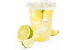 China Clear 16 Oz Hard Plastic Cups With Straws Disposable Coffee Cup supplier