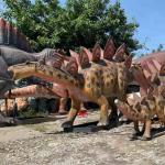 Waterproof Outdoor Life Size Dinosaur Statues For Trampoline Park for sale