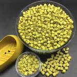 Bulk Plastic Master Batch EVA Yellow Color Biodegradable Masterbatch Pellets for sale