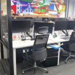 1.2M Wooden White Single Computer Staff Table Workstation For Office