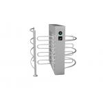 High Speed Across Half Height Turnstile Waist Height With Fingerprint Recognition System