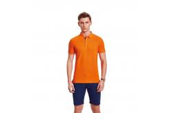 China Customized Printed Orange Polo T Shirt ODM Available supplier