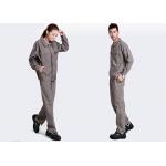 Embroidered Industrial Work Uniforms Construction Work Use With SGS Certification