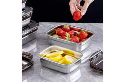 China 304 Ss Metal Freezer Storage Containers 350ml Steel Freezer Containers supplier
