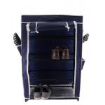 4 Tiers Non Woven Wardrobe , 10kg Fabric Shoe Wardrobe for sale