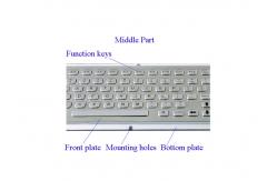 China 20mA Rugged Industrial Keyboard Powder Coated 103 Keys With Full Keys supplier