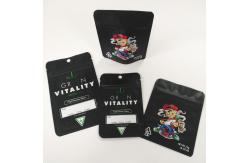 China Custom printed matte black resealable weed aluminum foil  mylar bags supplier