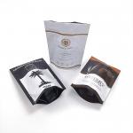 Stand Up Aluminium Foil Pouch , Durable Custom Printing Coffee Bag With Zipper for sale