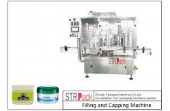 China 10g-100g Lotion Cream Jar Filling And Capping Machine For Cosmetics Industry supplier