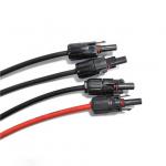Black / Red Solar Power Extension Cable With Tinned Copper Connector for sale