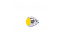 China 2Pin 12mm Momentary Push Button Switch , IP65 Flat Momentary Switch supplier