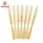 Disposable Moso Bamboo 9cm Fruit Skewer Sticks for sale