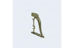 China Flexible Length Pipe Curtain Rods End Finial Hardware Metal Curtain Pole Head supplier