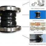 High Pressure Resistant Double Ball Rubber Expansion Joint SS304 Flange Design