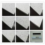 Fireproof Perforated Lay In Acoustical Ceiling Tile 15mm Mineral Fiber