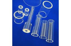 China Transpaprent Clear Quartz Glass Tube Good Spectral Transmission SiO2> 99.99% supplier