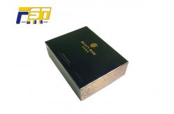China Black Moisture Resistant High End Gift Boxes Sturdy Structure With Strong Magnets supplier