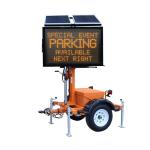 Outdoor EN12966 VMS Trailer Signs Solar Powered Traffic LED Screen for sale