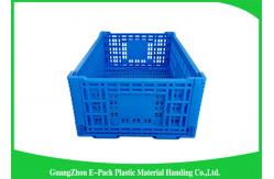 China Large Folding Plastic Crates / Collapsible Plastic Storage Bins supplier