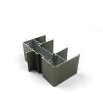 High Glossy Bronze Anodized Glass Sliding 6063 T5 Aluminium Window Rack Profiles