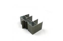 China High Glossy Bronze Anodized Glass Sliding 6063 T5 Aluminium Window Rack Profiles supplier