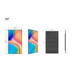 55inch 3000cd/M2 Ultra-Thin Window Facing LCD Displays For Store Advertising for sale