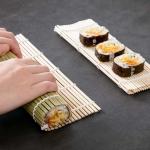 Reusable Sushi Maker Biodegradable and Easy to Bamboo Rolling Mat with 5.5mm Diameter for sale