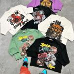 Mei Yue Custom Embroidery Graphic Logo Oversized  Digital Printing Tee Gym Heavyweight Cropped Rips Cut and Sew T-shirts for sale