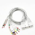 127cm Banana Plug 10 leads Ecg holter Cable , 0.47lb TPU Mortara Holter Monitor for sale