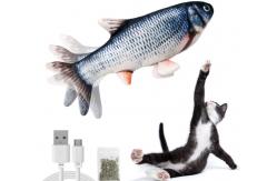 China Interactive Flopping Fish Cat Toy With Catnip Bag Flapping Fish For Cats supplier