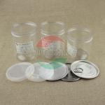 Recyclable Round Tea Sugar 500ml Clear Pet Jars for sale