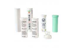 China Supply Customized Logo Design Empty Vitamin C Plus Effervescent Tablet Tube With Cap supplier