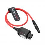 Alvin's Cables Smart D-tap to 2 Pin Male Braided Power Cable for BMPCC Pyxis|Teradek|SmallHD|Z-CAM Flexible Braided 45cm|18inches, Black for sale