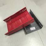 Customizable Length Galvanized Steel Solid Bottom Cable Tray 50mm - 300mm / Metal Wire Trough for sale