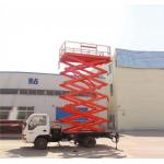9m 500Kg Truck Mounted Scissor Lift Aerial Working Platform for Painting / Cleaning for sale