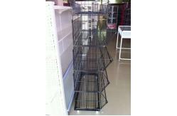 China Custom Metallic Folding Large Wire Baskets For Storage / Wire Mesh Baskets supplier