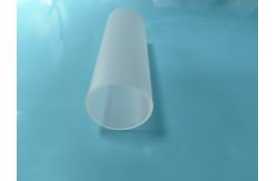 China Anti Slip High Transparency Quartz Glass Tube With Frosted Outer Wall supplier