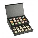 Black Art Paper Customized Gift Box Magnetic Packaging Boxes For Food And Candy for sale