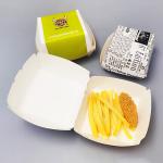 Biodegradable Custom French Fry Burger Box Packaging Printed Cardboard Burger Box for sale