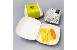 China Biodegradable Custom French Fry Burger Box Packaging Printed Cardboard Burger Box supplier