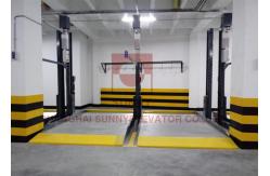 China 3000mm Height Double Wide 4 Post Car Parking Lift With Electromagnetic Lock Release supplier