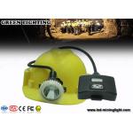 High Power 10000 Lux Superbirght Led Miners Lights / Mining Hard Hat Lights Light Weight for sale