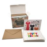 Matt Lamination Custom Paper Greeting Card , Custom Gift Card Printing for sale