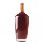Glass Body Material Wine Glass Bottle for Customized Unique Liquor Packaging Design for sale