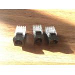 Black / White RJ45 Keystone Jack CAT5E UTP Gold Plating Size Customized