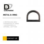 Popular Black Metal D Rings , Rack Plating Custom D Rings For Bag Making for sale