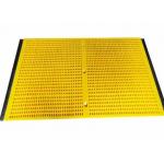 PU Sieve Media & Urethane Mesh Mats Deck Bend Plate Sheet In Yellow Color for sale