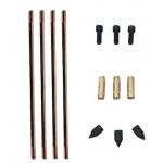 SUS304 Electrode Copper Clad Steel Earth Rod Oxygen Free Outdoor 1200mm for sale