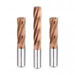 Solid Tungsten Carbide CNC Straight Groove Reamer for Precision Machining Diameter 1-20mm Copper Material for sale