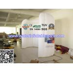 White Inflatable Office Tent / Air Wall For Advertising , Custom Printed